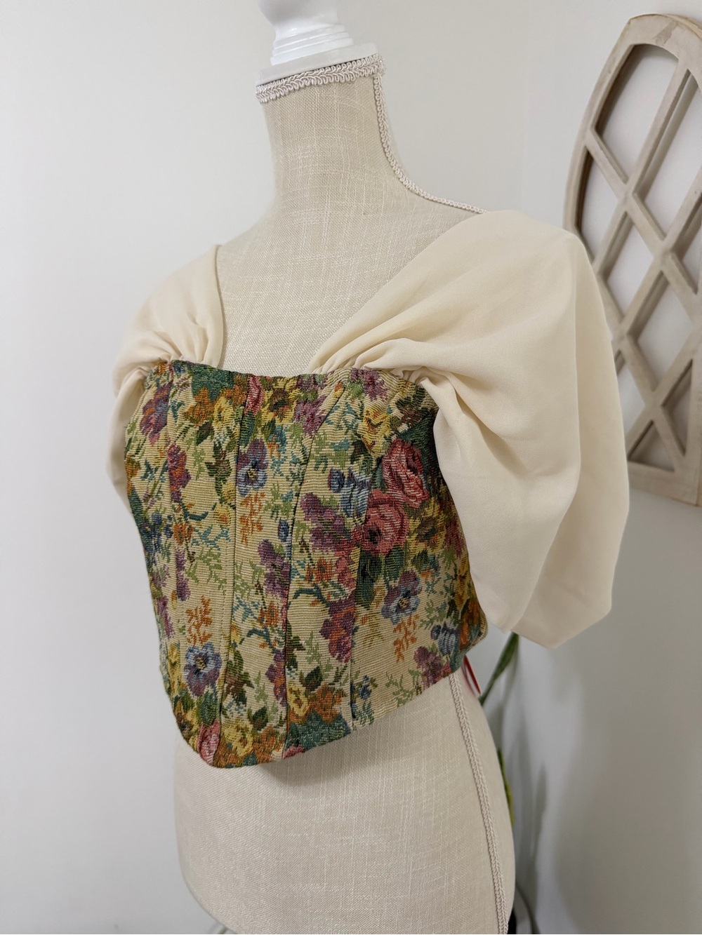 Cider Floral Off Shoulder Corset Top Women’s Size Large NWT - Picture 4 of 12